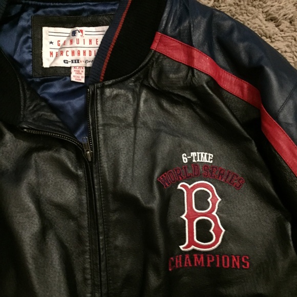 Boston Red Socks bomber leather - Picture 4 of 4